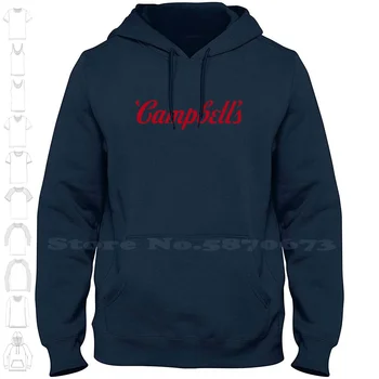 Campbell Logo Yüksek Kaliteli %100 Pamuk kapüşonlu Yeni Grafik Sweatshirt