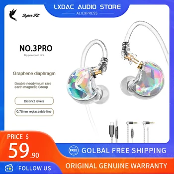 TFZ NO.3 Pro Supertfz kulaklıklar Hifi 3.5 mm/Tip-c Gürültü İptal Bas Kablolu Kulaklık Oyun mikrofonlu kulaklık
