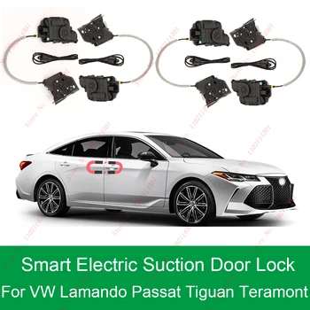 Akıllı Otomatik Elektrikli Emme Kapı Kilidi Volkswagen Lamando Passat Tiguan Otomatik Yumuşak Yakın Kapı Süper Sessiz Araç Kapısı