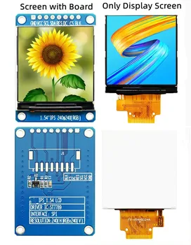 IPS 1.54 inç 12 P / 8 P / 10 P HD TFT LCD Ekran Modülü ST7789 Sürücü IC 240 (RGB)*240 SPI Arayüzü
