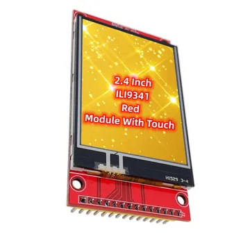 Ekran 2.4 İnç Kırmızı Modülü İle Dokunmatik PCB kartı 320*240 TFT ILI9341 RGB 65K Renkli 4 Telli SPI Arayüzü