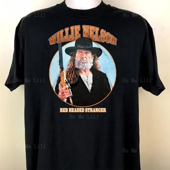 Yumuşak Nefes Alabilen Retro Willie Nelson Unisex Tişört
