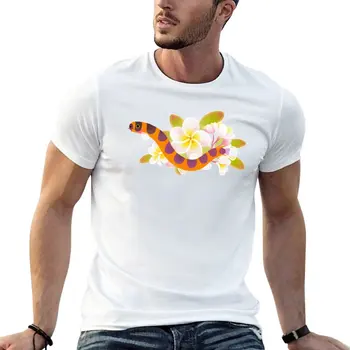 Kuhli çoprabalığı ve plumeria T-Shirt anime boş t shirt erkek vintage t shirt
