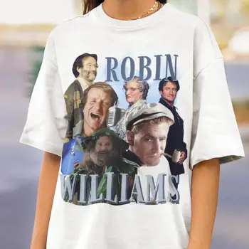 Robin Williams Vintage Gömlek Klasik Filmler Retro Gömlek Robin Williams Kaçak Gömlek 90s Vintage Grafik Tee