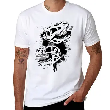 Yeni Dino Kafatasları Tasarım # 2 kısa kollu t-shirt yeni baskı t shirt özelleştirilmiş t shirt erkek t shirt erkek t shirt