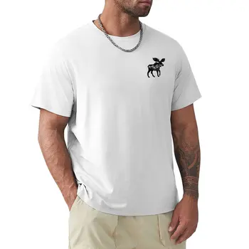 Geyik T-Shirt siyahlar customizeds erkekler t gömlek