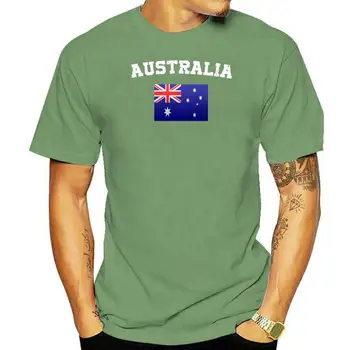 Erkekler tshirt Kısa kollu Avustralya Bayrağı Gömlek Vintage Avustralya T Gömlek Slim Fit T Gömlek (1) tee üstleri Kadın t-shirt
