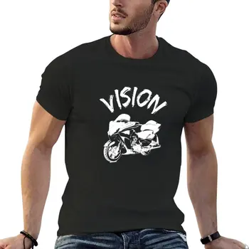 Zafer Vizyon Grafik Motosiklet T-Shirt vintage t shirt Kısa kollu erkek t shirt
