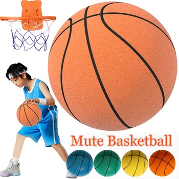 18-24cm Sessiz Basketbol Zıplayan Yüksek Dilsiz Topu Basketbol Spor Oyunu Çocuklar Doğum Günü noel hediyesi Kapalı Basketbol Gürültü Yok
