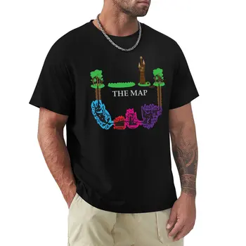 Sihirbazlar ve Savaşçılar Harita T-Shirt düz gömlek grafik tees artı boyutları donatılmış t shirt erkekler için
