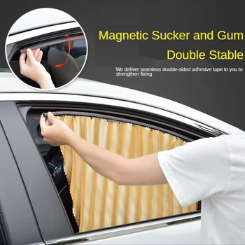Manyetik güneşlik gölge Pencereler güneş koruyucu izolasyon ve manyetik emme raylı araba perdesi gm araba güneşliği gölge