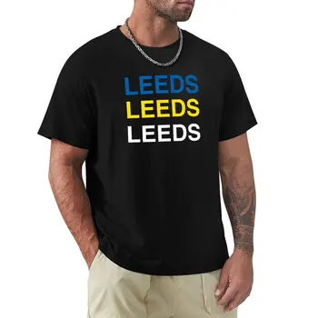 Birleşik Leeds renk komik hediye T-Shirt customizeds spor hayranları T-shirt erkekler