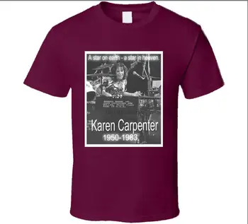 Karen Carpenter-Yeryüzünde Bir Yıldız Cennette Bir Yıldız-T-Shirt