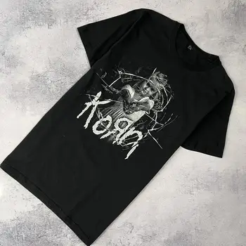 Vintage Korn rock grubu tee 90'lı erkekler t gömlek