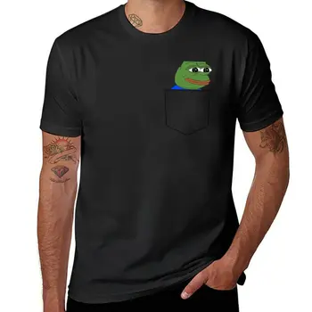 Mutlu Cep Pepe T-Shirt büyük boy t shirt özel t shirt hippi giysileri artı boyutu üstleri t shirt erkekler için