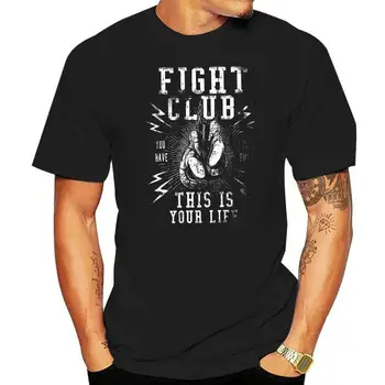 T-Shirt Dövüş Kulübü Mma Boks Fighter Boxen Spor Tay Çift Taraflı Yaz O-Boyun Baskı Moda Ince Kısa Kollu O Boyun T Gömlek