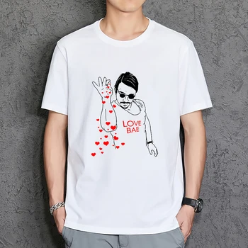 Aşk Bebeğimi Aldın mı ? Erkek T-Shirt moda gevşek T-Shirt pamuk kaliteli T-Shirt Harajuku Vintage erkek kısa kollu 

