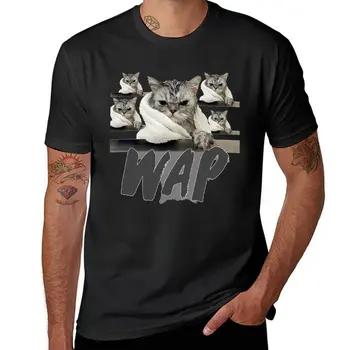 Yeni WAP ıslak Göt Kedi Kedi T-Shirt özel t shirt hayvan baskı gömlek erkekler için yaz üst T-shirt erkekler