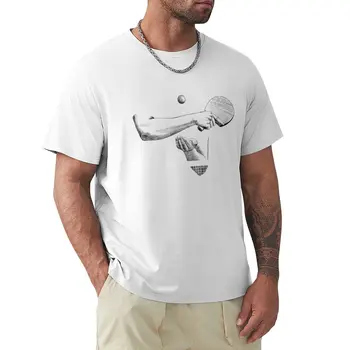 Ping-Pong T-Shirt artı boyutu üstleri erkek giysileri kore modası tasarımcı t shirt erkek