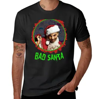 Yeni KÖTÜ santa T-Shirt özelleştirilmiş t shirt Kısa kollu tee eşofman t shirt erkekler için grafik