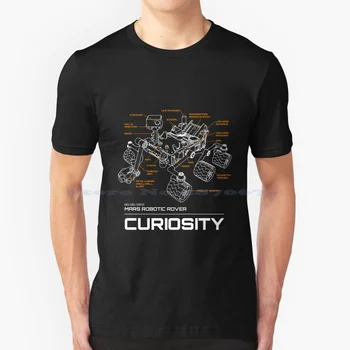 Merak Rover Şematik T-Shirt T Shirt %100 % Pamuk Tee Astronomi Mars Merak Rover Bilim Keşif Teknik