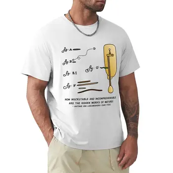 Antonie van Leeuwenhoek Mikroskopi T-Shirt grafik t shirt üstleri büyük boy kısa kollu t gömlek tee erkekler