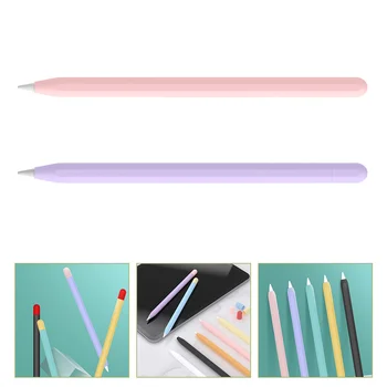 2 adet Silikon Kalem Kol Silikon Kalem Kapağı için Uyumlu Apple Kalem 2