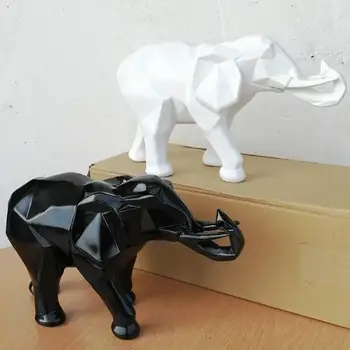 3D Figürler Fil Döküm Hayvan Heykelcik Retro Tarzı Heykel Ev Ofis Odası Masaüstü Dekorasyon Toplamak Süsler Hediye