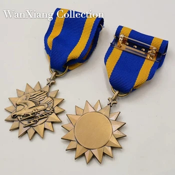 En kaliteli ABD rozeti Amerika Uçan Kaplanlar Hava madalya şerit WW2 İKINCI dünya savaşı kahraman pin broş