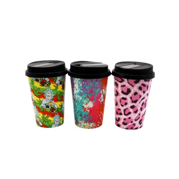 Yeni Renkli baskı Kahve fincanı şekli nargile 90mm taşınabilir parçalanabilir Kahve fincanı renk rastgele (2 ADET)