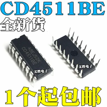 5 adet orijinal CD4511BE DIP16 Mandalları dekoder çip CMOS mantık cihazları DIP16, DIP16 dekoder sürücüleri