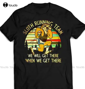 Tembellik Koşu Takımı Oraya Vardığımızda Oraya Varacağız Özelleştirilmiş tişört Marka Yeni Erkek Giyim Moda T Shirt Tasarım