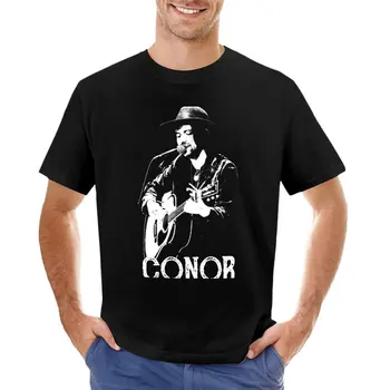 Conor-Beyaz Şablon T-Shirt Bluz gömlek grafik tees Kısa kollu tee elbise erkekler için