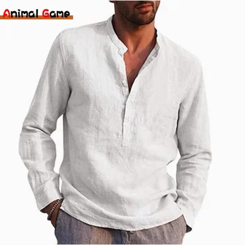 2023New erkek uzun kollu tişört Düz Renk Gevşek Bahar T-Shirt Uzun Kollu Gömlek Artı Boyutu Gömlek Erkekler