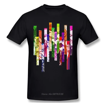 Danganronpa Tam Döküm T-Shirt Erkekler Doğum Günü Hediyeleri Kısa Kollu Komik Tees O Boyun pamuklu giysiler Mizah T Shirt