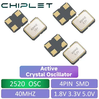 5 adet SMD 2520 Aktif Kristal Osilatör 40 MHZ 1.8 V 3.3 V 5 V OSC 4Pın 2025 2.5*2.0 2.0X2. 5MM 40 M 4 P
