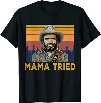 YENİ sınırlı Country Müzik Vintage Mama Çalıştı T-Shirt