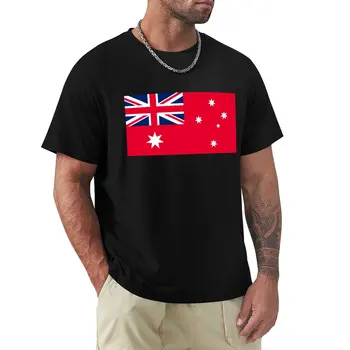 Bayrağı Avustralya Kırmızı Ensign T-Shirt spor hayranları gümrük tasarım kendi tees erkek komik t shirt
