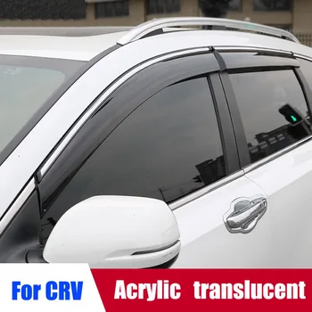 Akrilik Pencere Saptırıcı GÜNEŞ / YAĞMUR Kalkanı Visor Havalandırma Honda CRV 07-2021 İçin 4 adet / takım