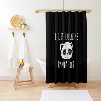 Pandaları gerçekten seviyorum, tamam mı? Duş Perdesi Banyo Duşları Banyo Perdesi için Duş Setleri