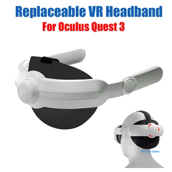 Ayarlanabilir VR Yedek kafa bandı Rahat VR Gözlük Kafa Bandı Basıncı Azaltmak için Sünger Ped ile Meta Quest 3