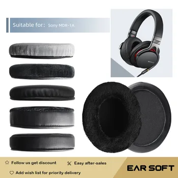 Earsoft Yedek Kulak Pedleri Minderler Sony MDR-1A Kulaklıklar Kulaklık Kulaklık Kılıfı Kol Aksesuarları