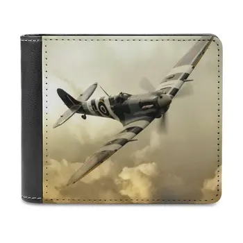 Spitfire Geçen deri cüzdan erkek cüzdanları çanta Para Klipleri Supermarine Spitfire Raf Kraliyet Hava Kuvvetleri Spitfire